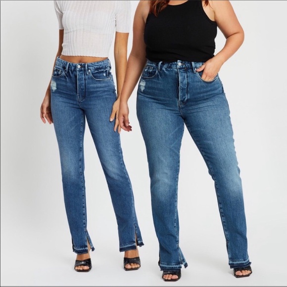 Good American Denim - Good American Good Boy Double Slit Jeans Size 16
